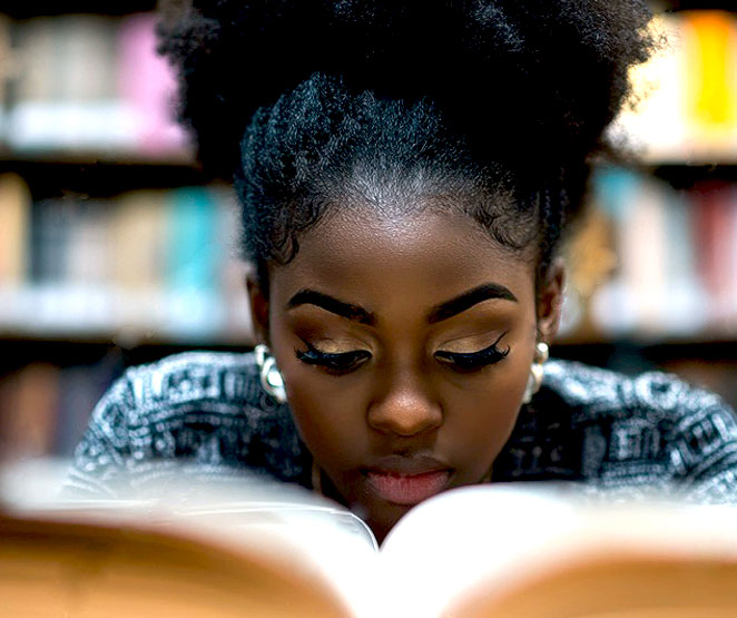 black-woman-reading-book
